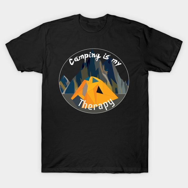 Cool tent camping outdoor mountain shirt T-Shirt by thefriendlyone